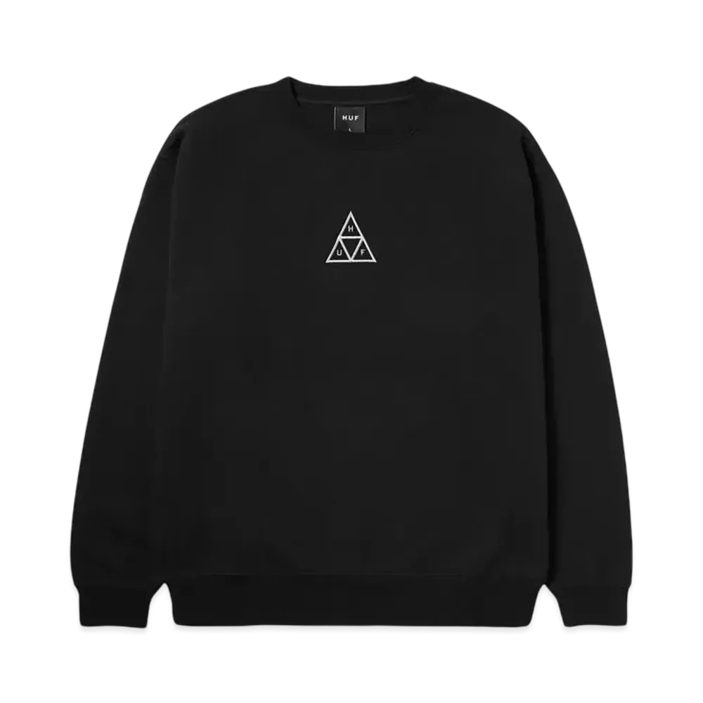HUF Winter 24 Huf Set Triple Triangle Crewneck "Black"