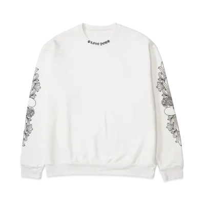 Chrome Hearts Love You Crew Sweatshirt "White"