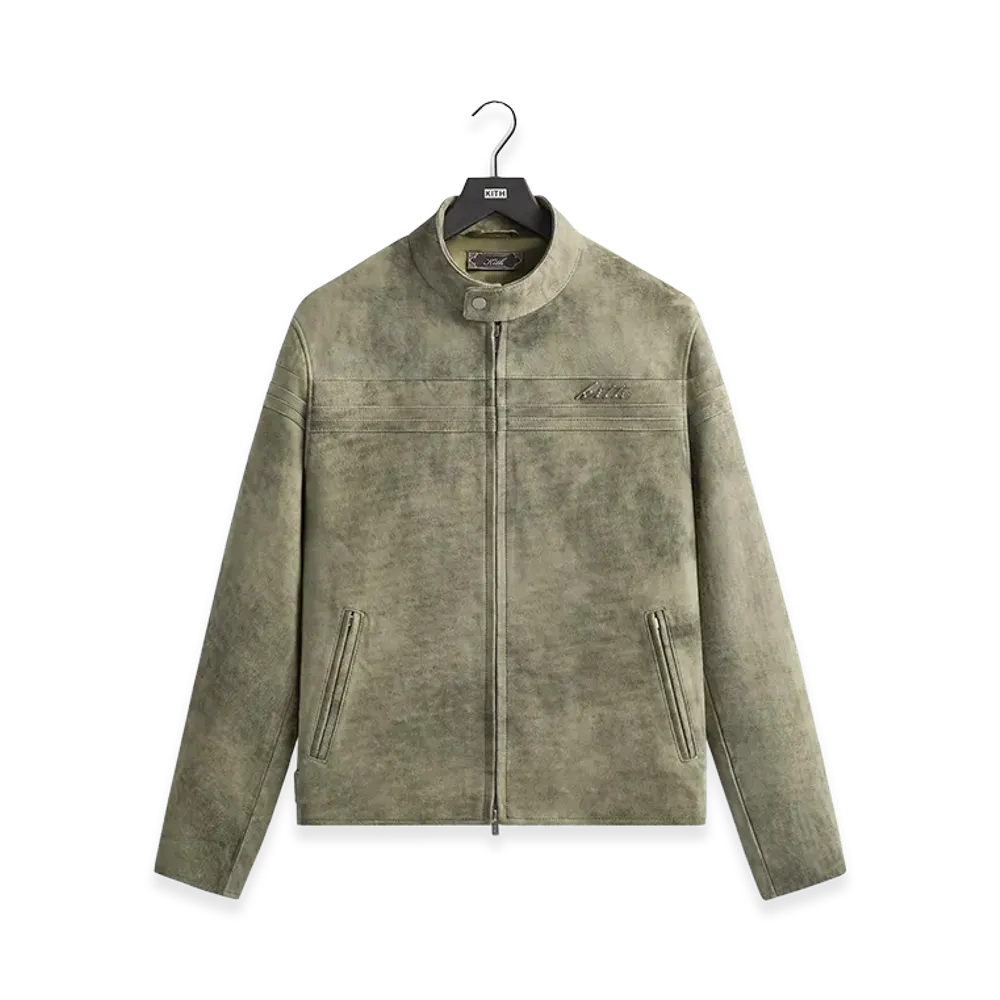 Kith Washed Suede Rossi Moto Jacket "Flagstaff"
