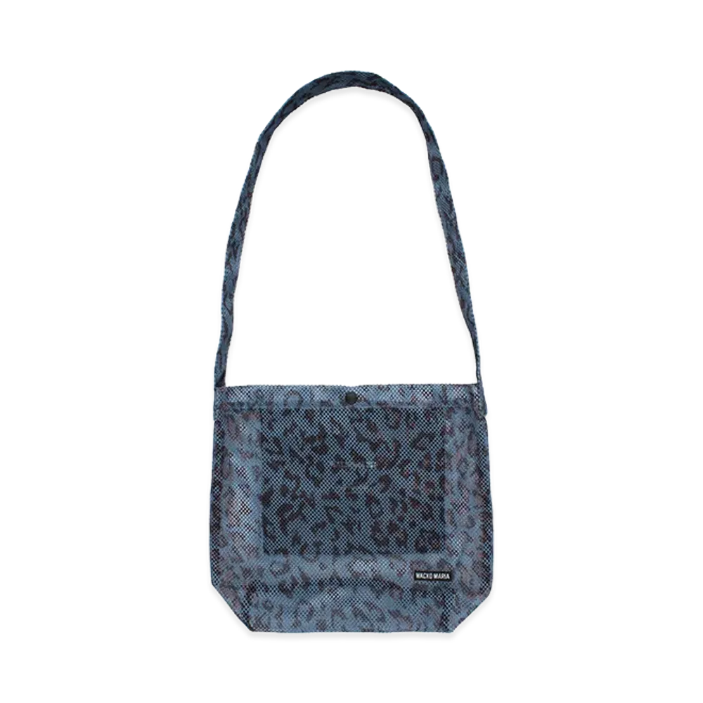 WACKO MARIA x Speak Easy Leopard Mesh Shoulder Bag "Navy"