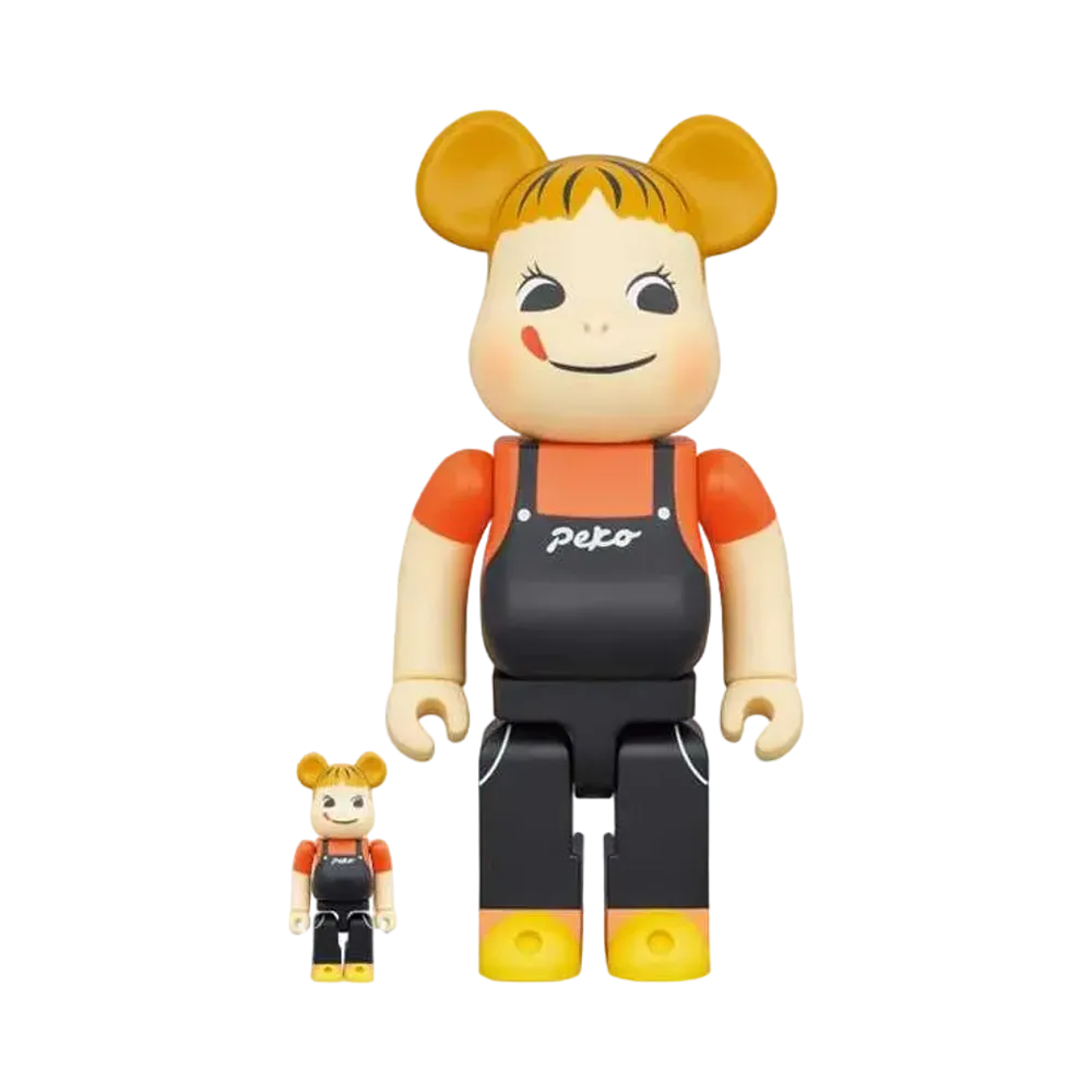 Bearbrick Peko-chan Coffee Milky 100% & 400%