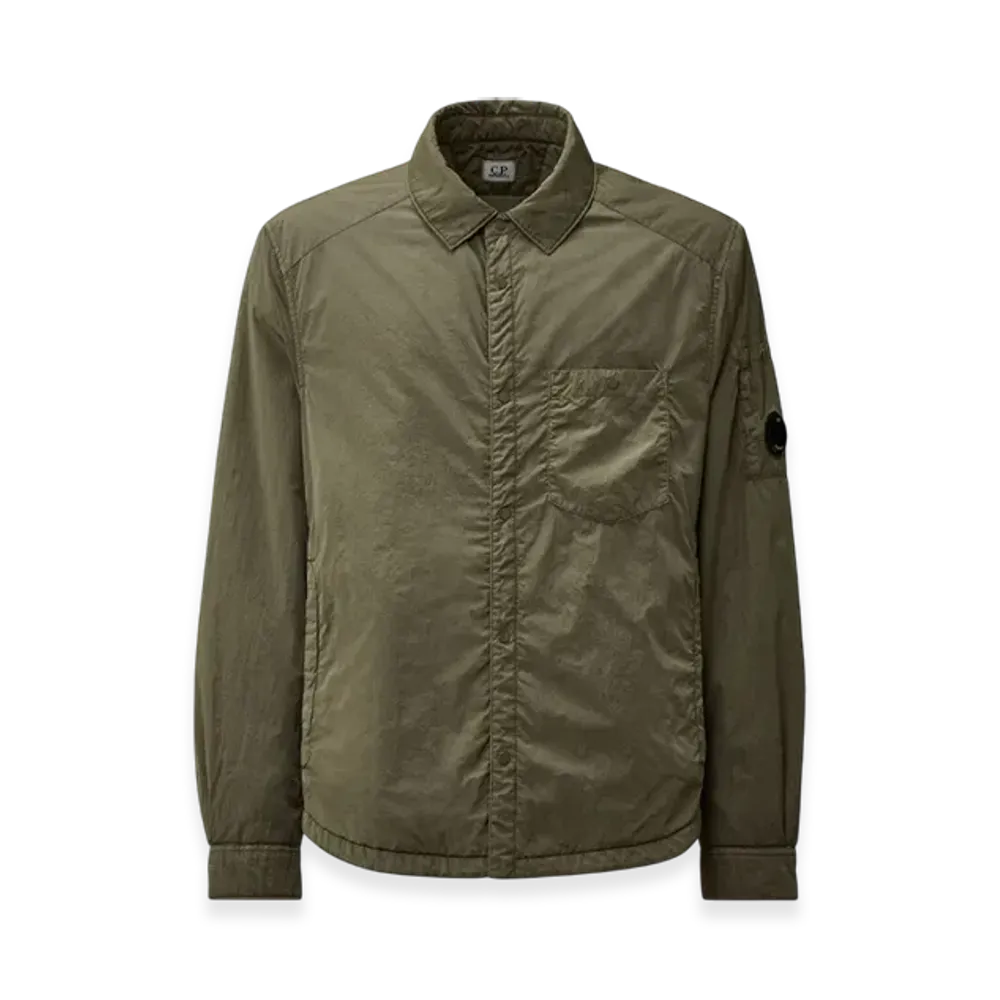 C.P. Company Chrome-R Lens Button Overshirt "Gunmetal Grey"