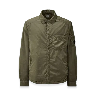 C.P. Company Chrome-R Lens Button Overshirt "Gunmetal Grey"