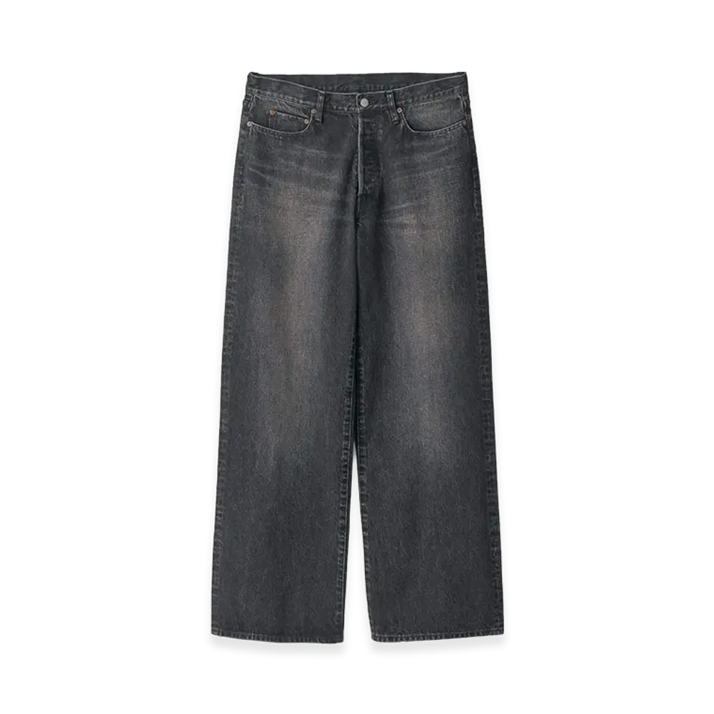 ssstein Loose Denim Pants "Black"