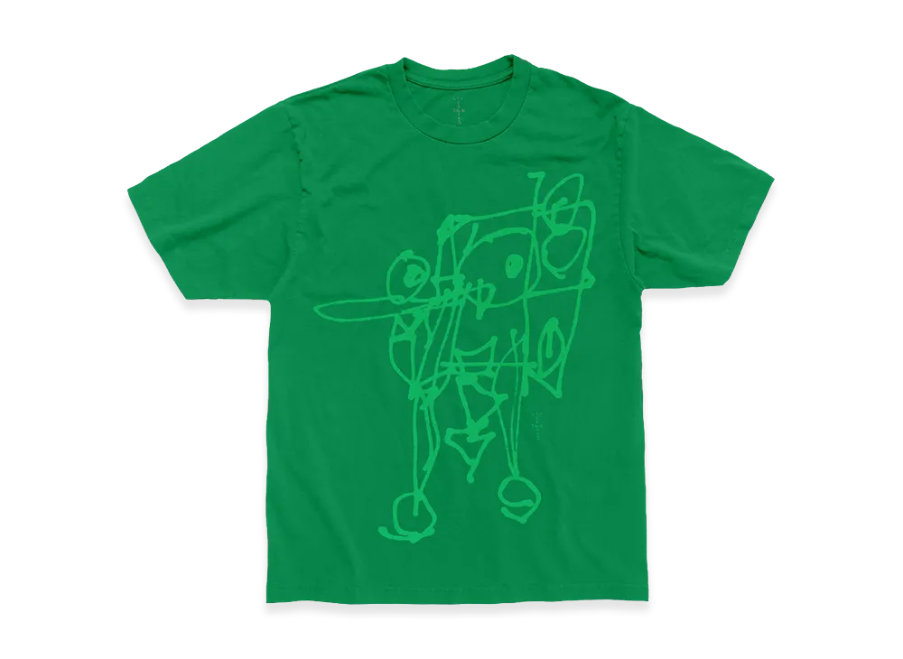 Travis Scott Cactus Jack x SPONGEBOB Doodlebob Tee "Green"