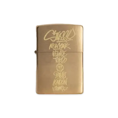 Stussy Born x Raised Zippo Lighter "Brass"