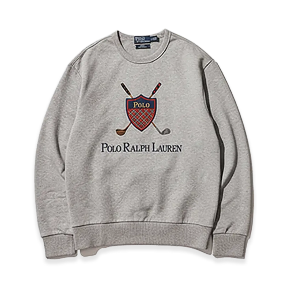BEAMS x Polo Ralph Lauren Golf Crest Logo Sweatshirt "Andover Heather"