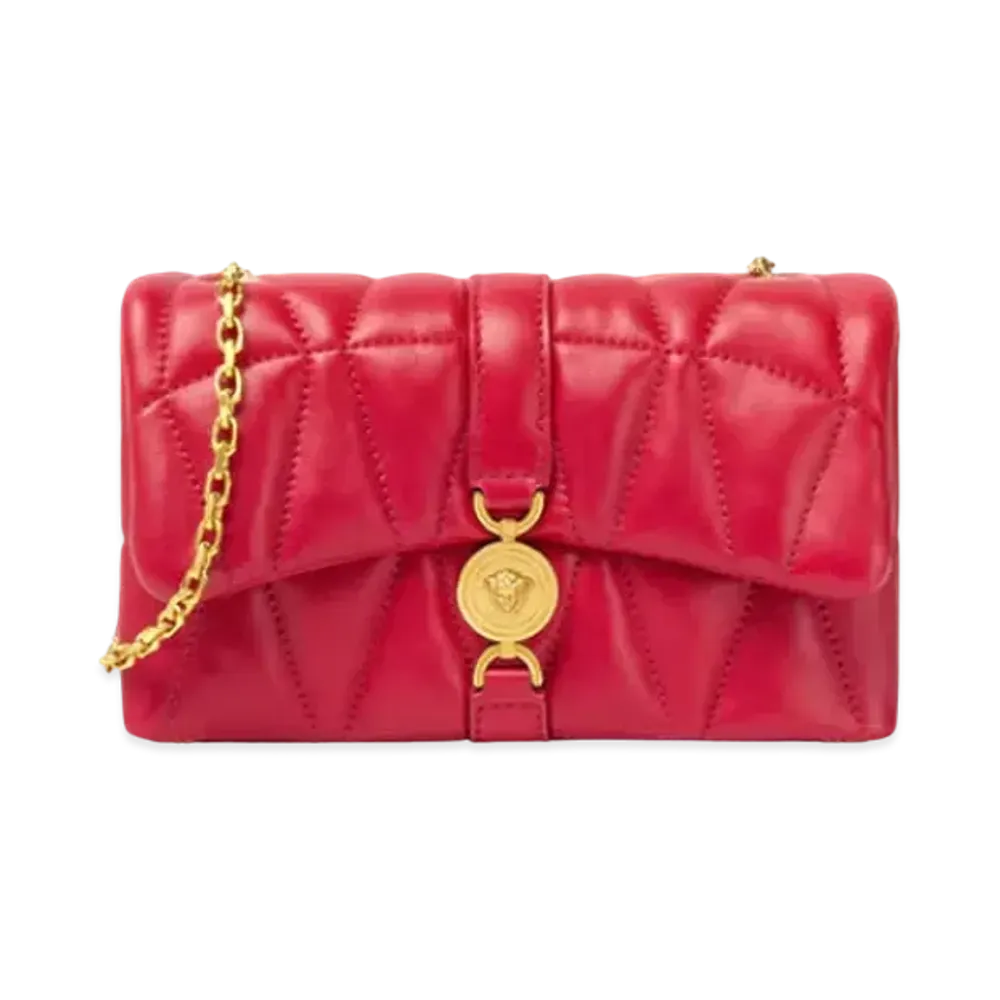 Versace Kleio Quilted Mini Bag "Red"
