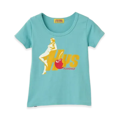 HYSTERIC GLAMOUR Women's HYS FLAVOR Baby Tee "Green"