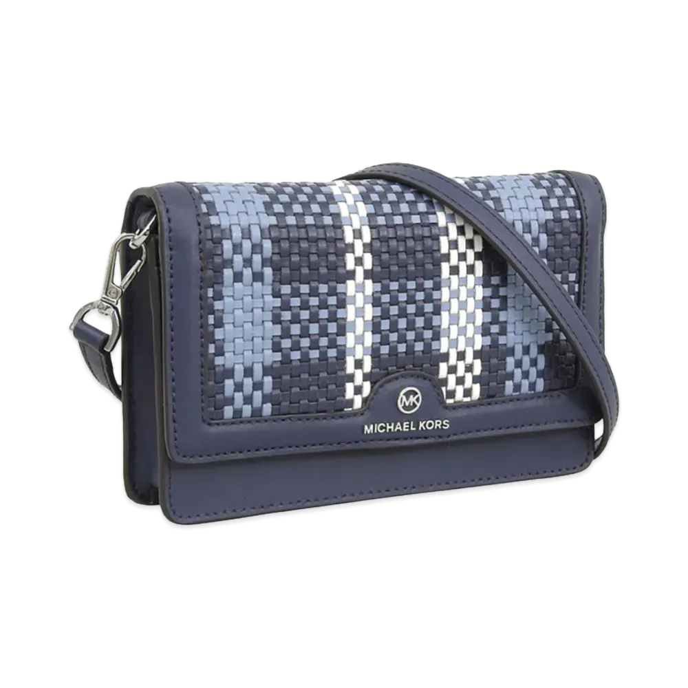 MICHAEL KORS Women's Jet Set Charm SM Phone Crossbody "Navy"