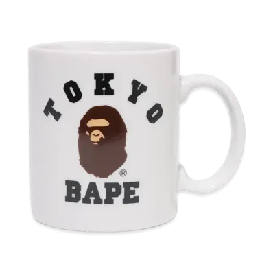 A BATHING APE Tokyo College Mug "White"