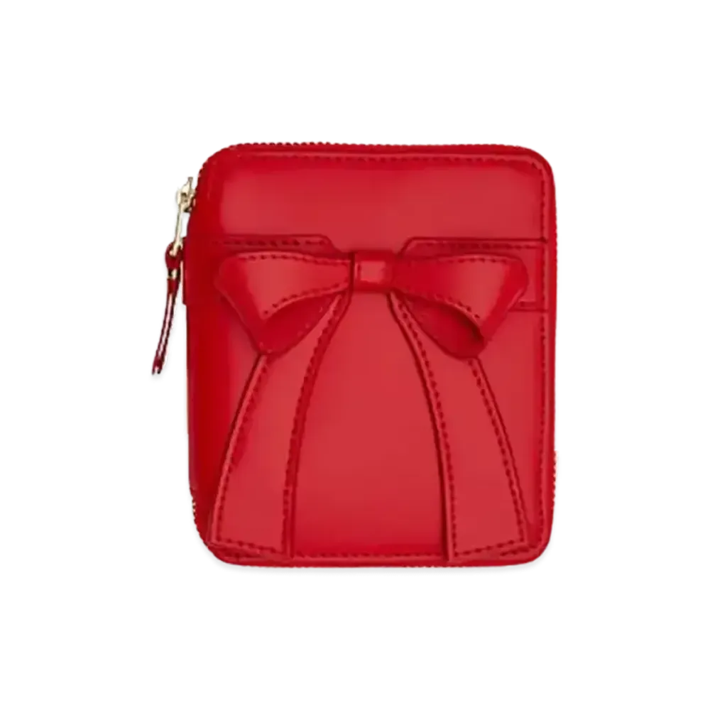 COMME des GARCONS Big Bow Bifold Wallet "Red"