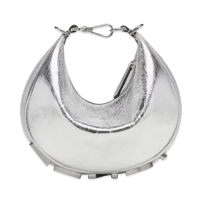 FENDI Graphy Mini Crafts Leather Mini Bag "Silver"
