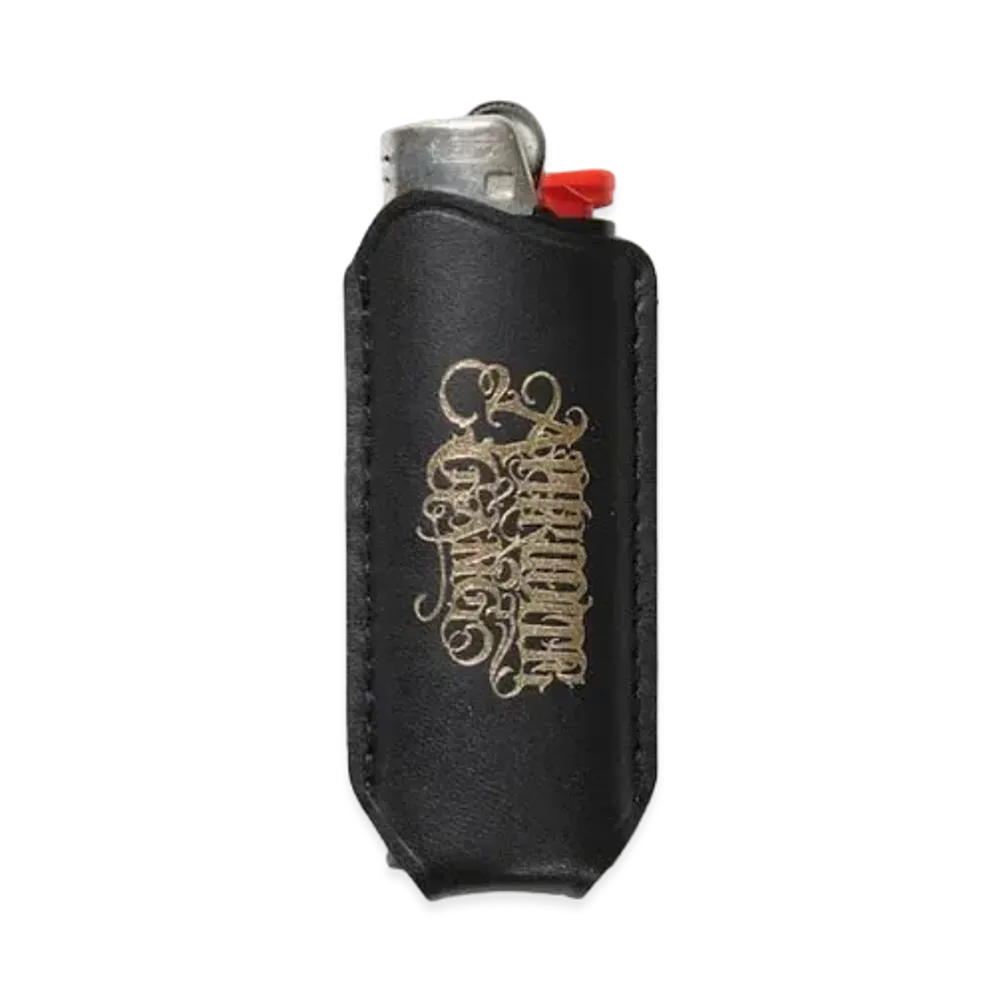 APHRODITEGANG Classic Logo Leather Lighter Case "Gold"