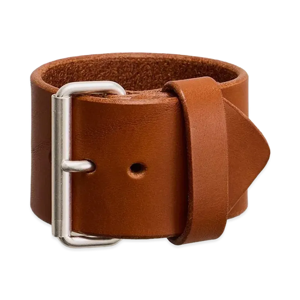 NICENESS Lydia Vacchetta Bullhide Wristband 45mm "Cognac"