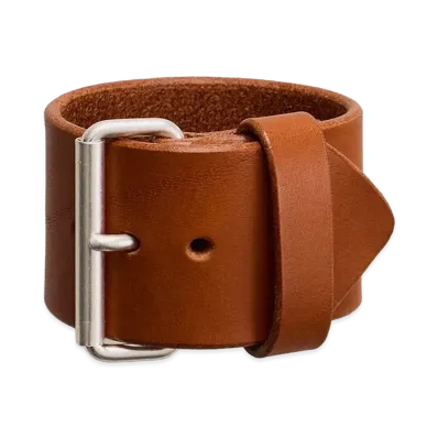 NICENESS Lydia Vacchetta Bullhide Wristband 45mm "Cognac"