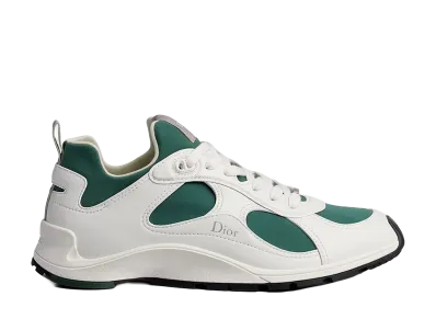 Dior Mile Sneaker Smooth Lambskin and Neoprene "White/Green"