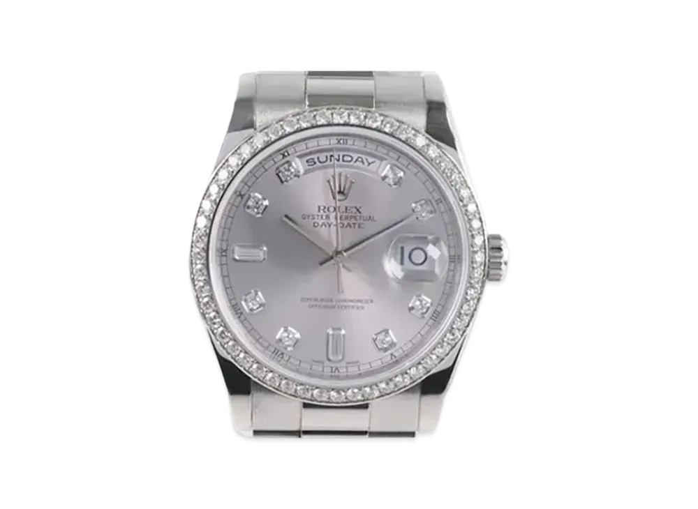 ROLEX Day-Date Silver Dial 118346A