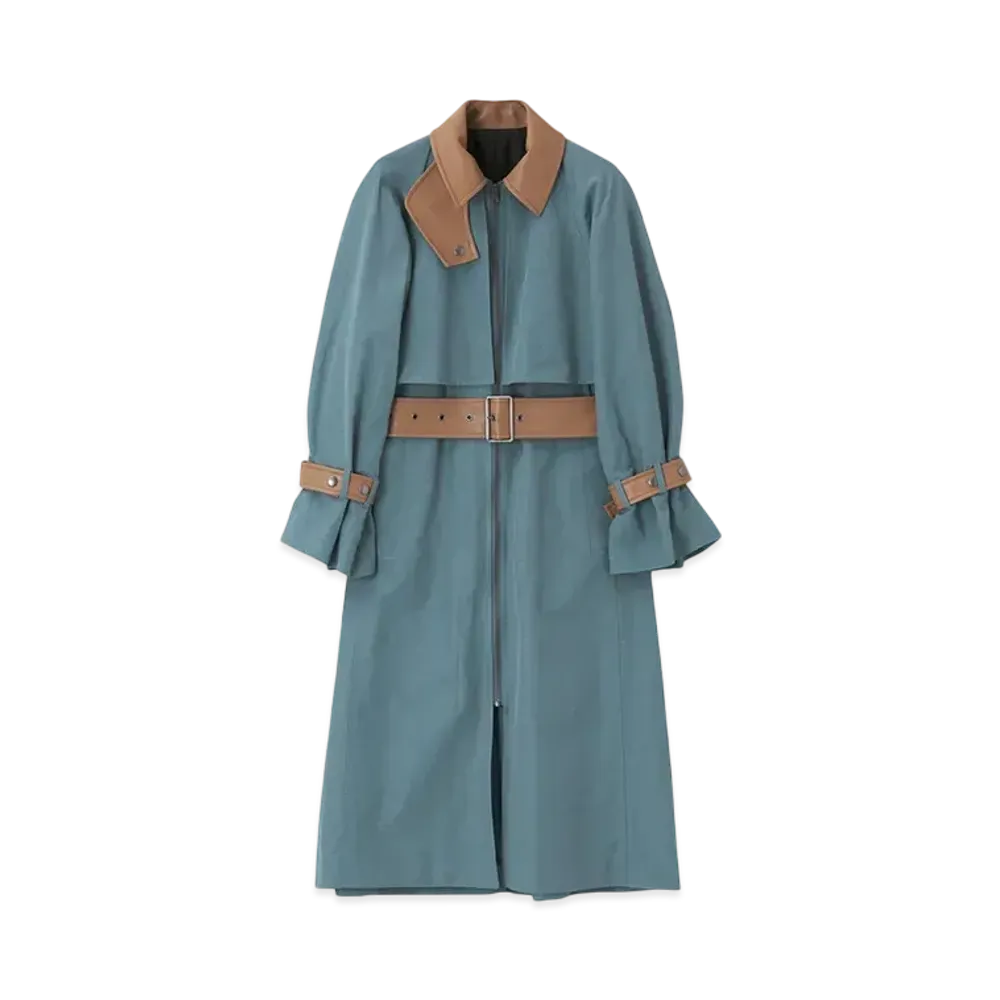 Paul Smith Women's faux leather coat "BlueGreen"