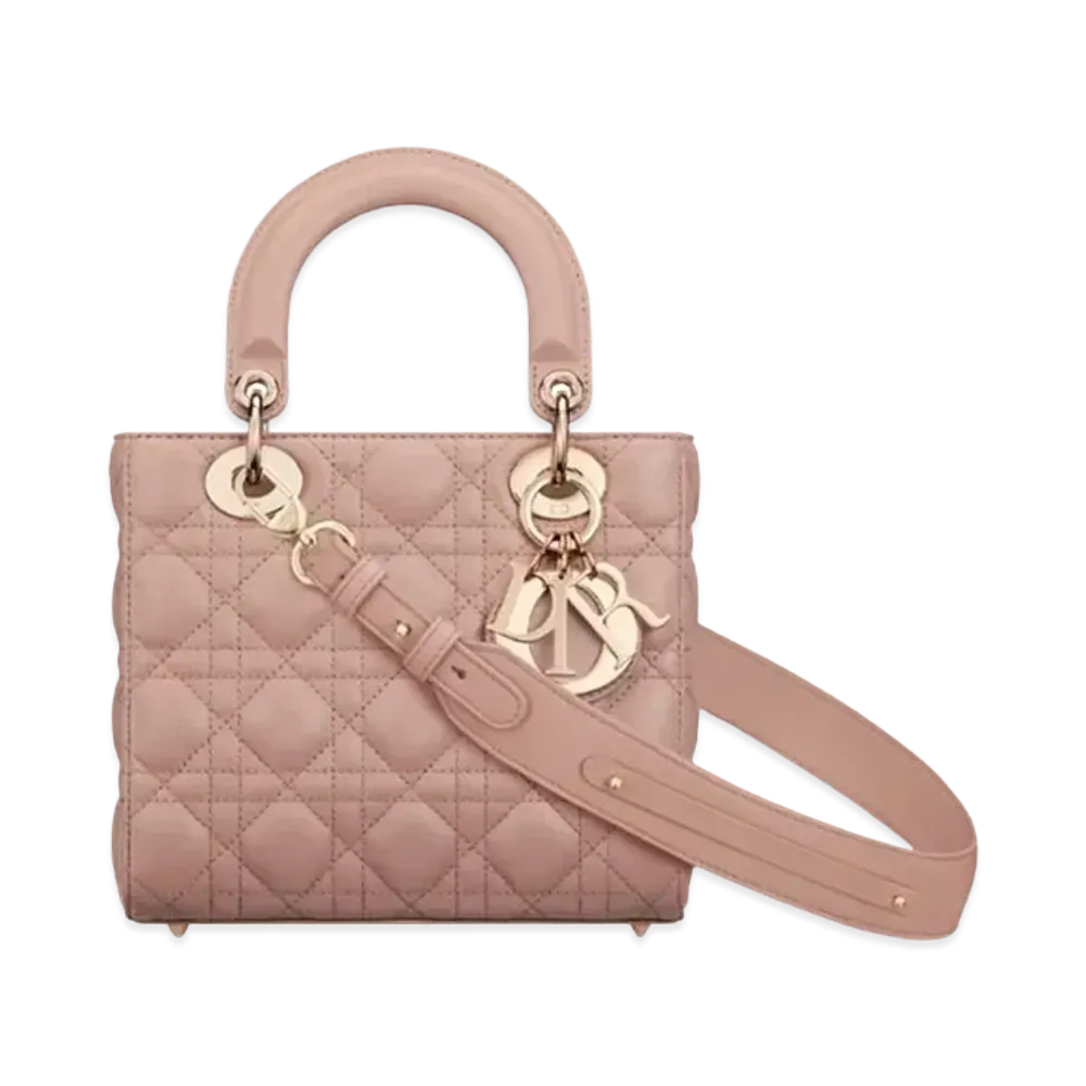 Dior Small Lady Bag My ABCDior Cannage Lambskin "Blush"