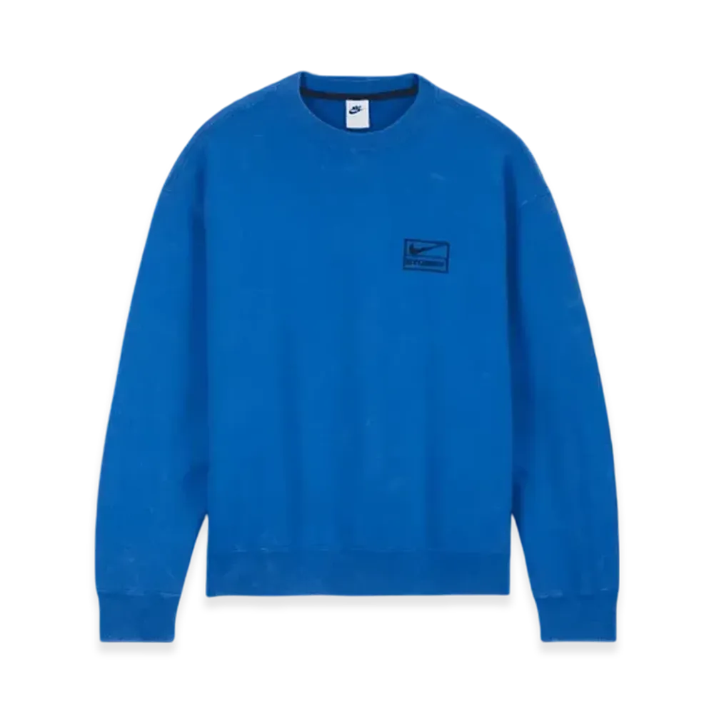Stussy x Nike Acid Wash Crew (Asia Size) "Blue" DR4426-480