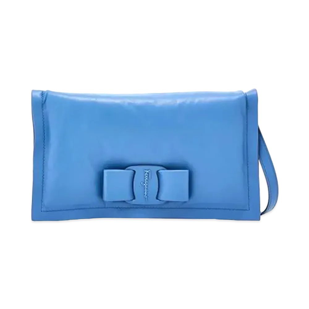 Salvatore Ferragamo Viva Bow Minibag "Chambray"