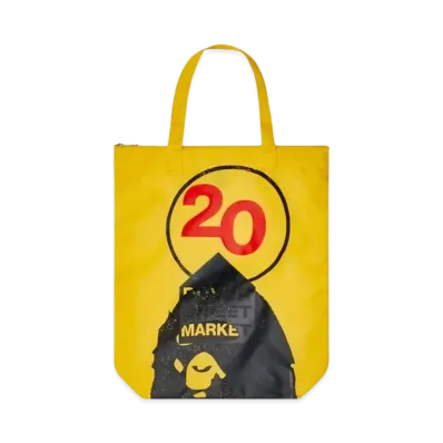 Dover Street Market London x A BATHING APE 20th Anniversary Tote "Yellow"