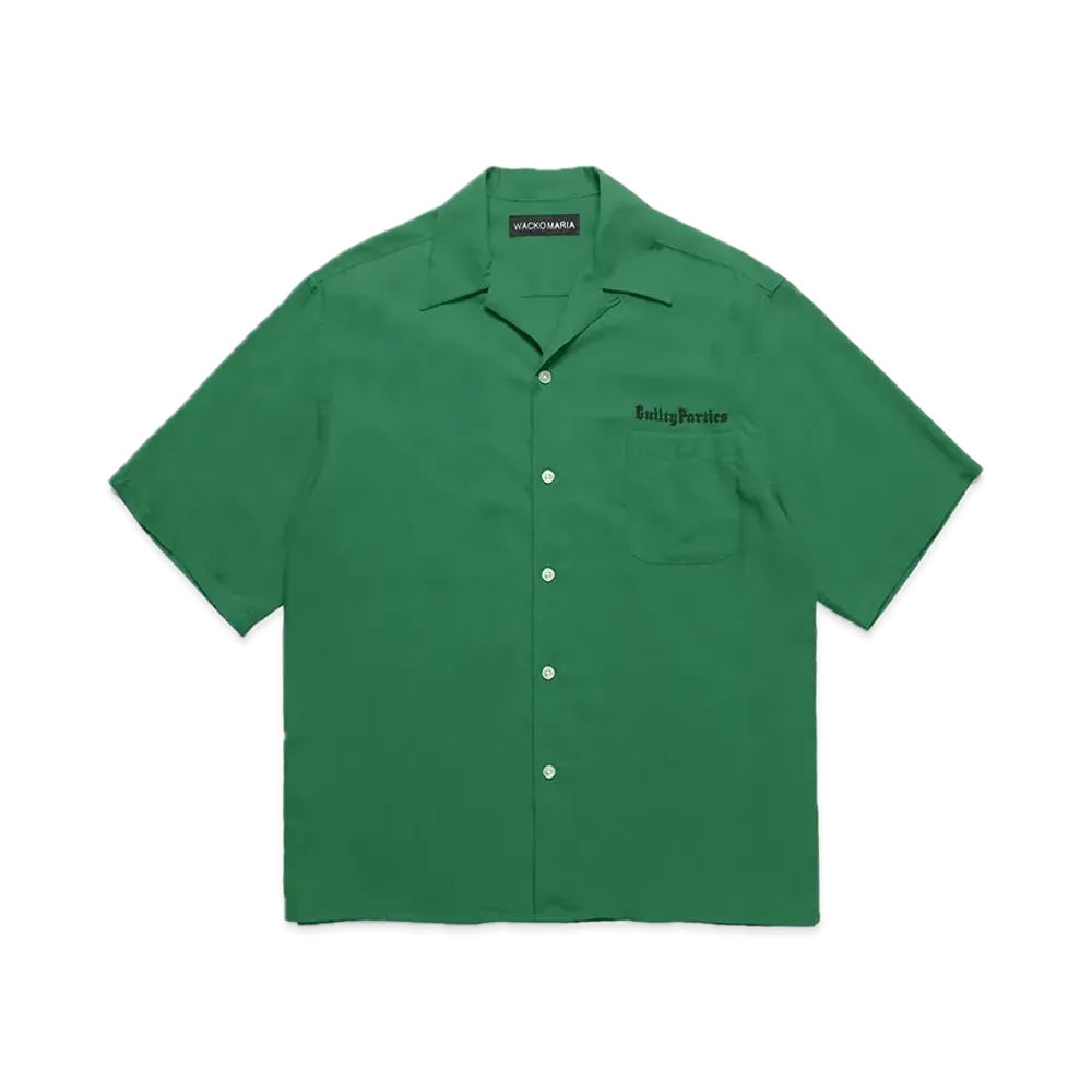 WACKO MARIA 50's Open Collar Shirt "Green"