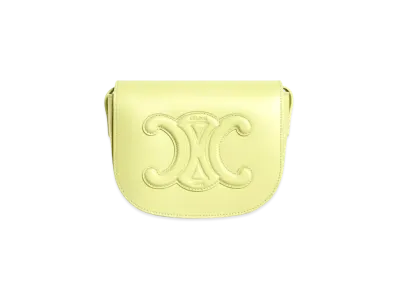 CELINE Folco Cuir Triomphe In Smooth Calfskin "Light Jade"