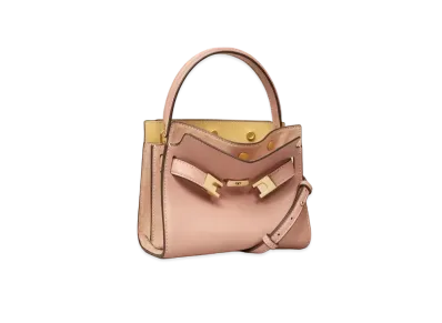 TORY BURCH Lee Radziwill Petit Double Bag "Meadowsweet"