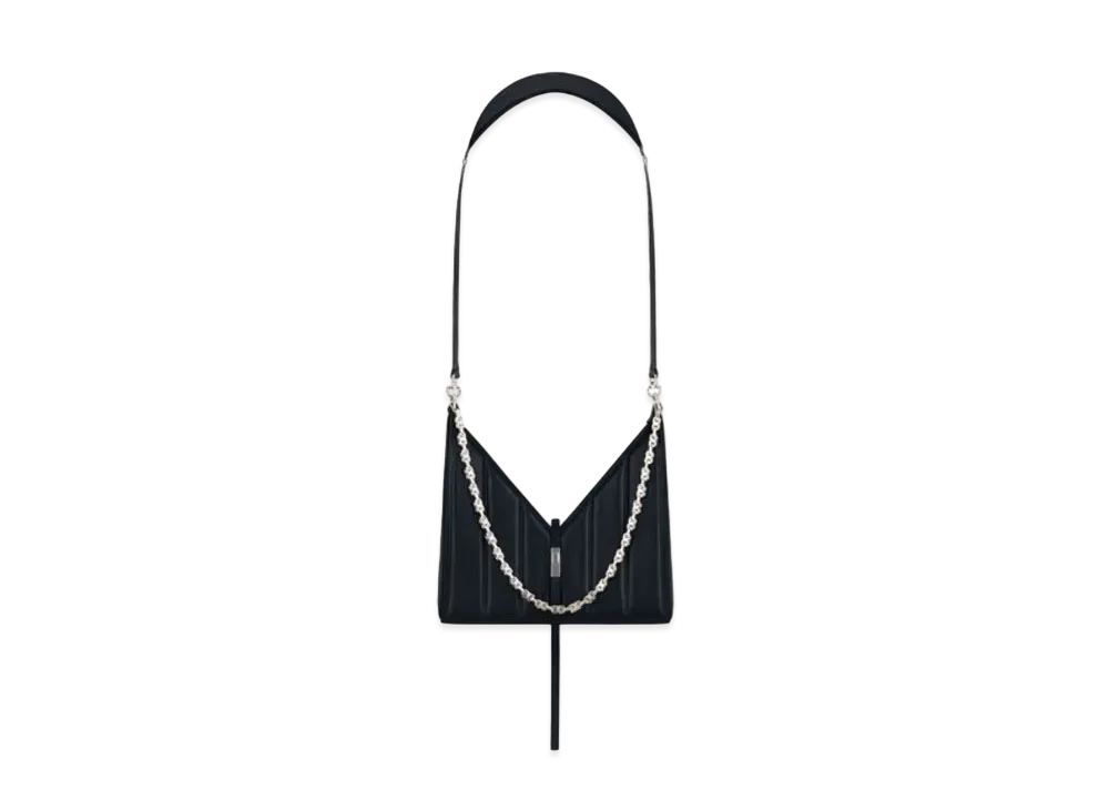 GIVENCHY Small Cut Out Bag in Padded Leather with Chain "Black"