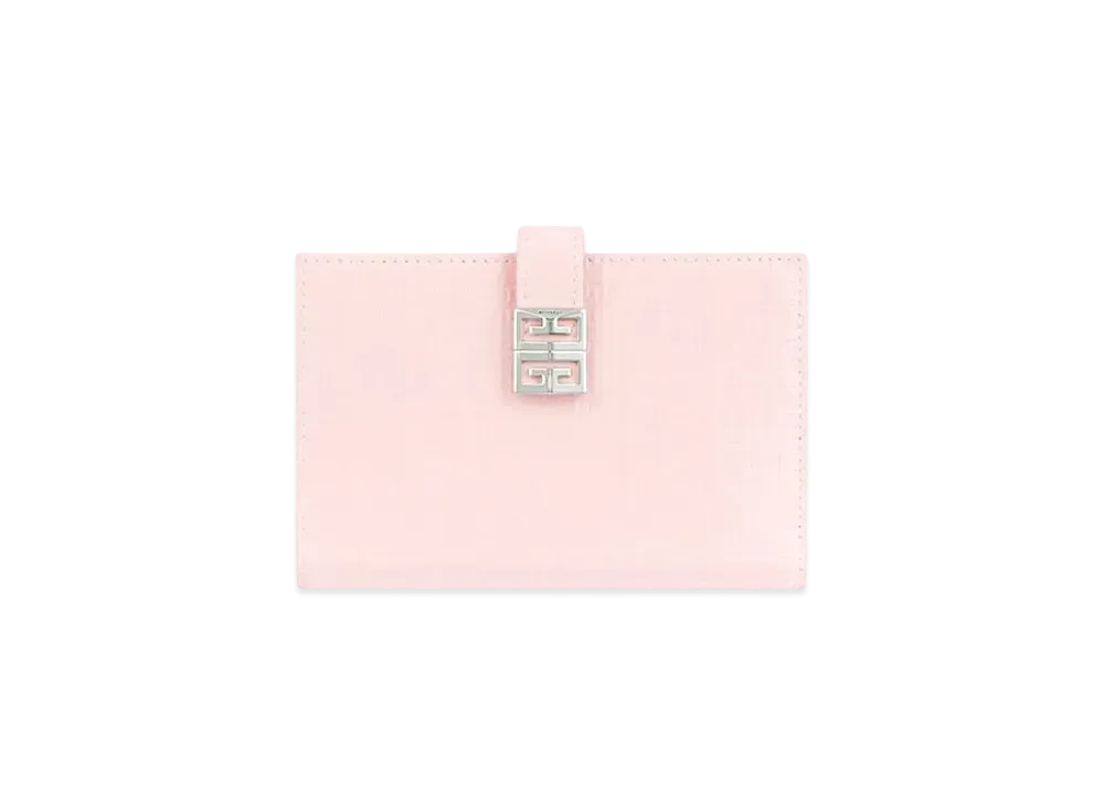 GIVENCHY 4G Wallet In 4G Leather "Powder Pink"
