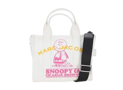 Marc Jacobs Peanuts X Marc Jacobs The Snoopy Mini Tote Bag "Chalk"