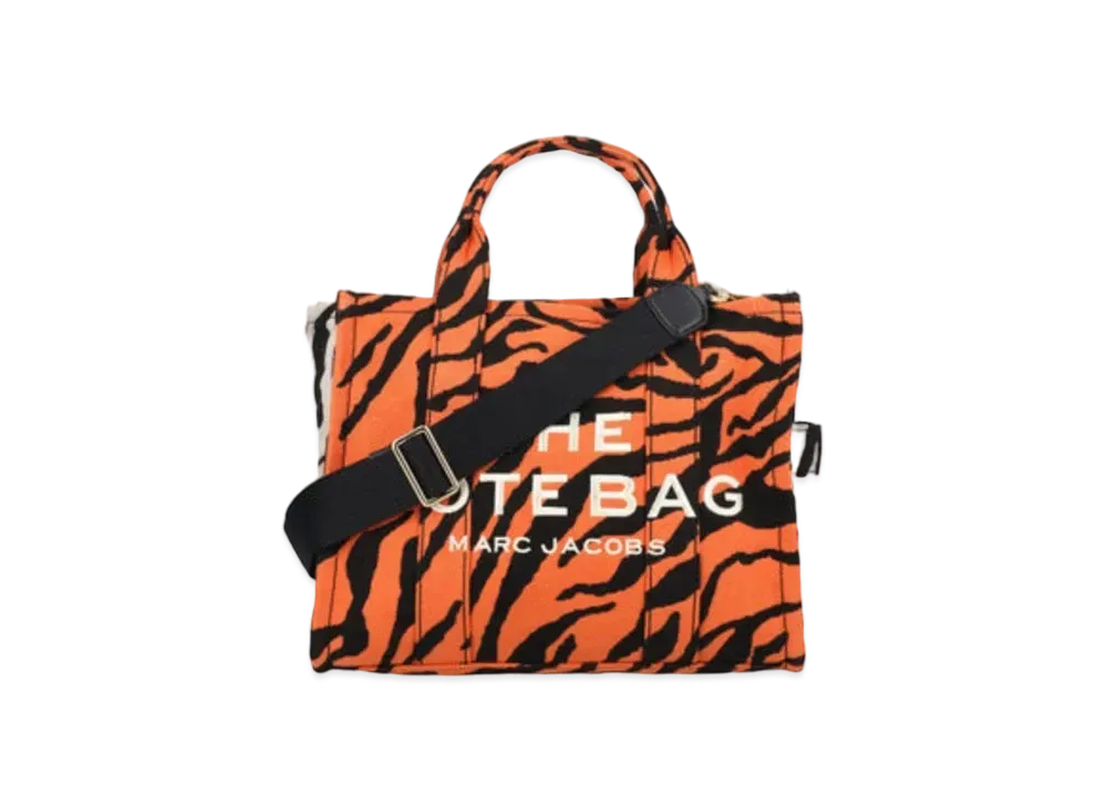 MARC JACOBS The Tiger Stripe Small Tote Bag "Orange"
