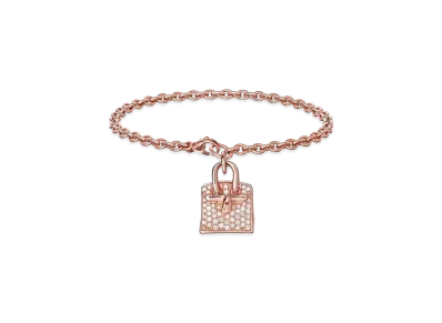 Hermes Birkin Amulette Bracelet PM "Pink Gold/104 Diamonds"