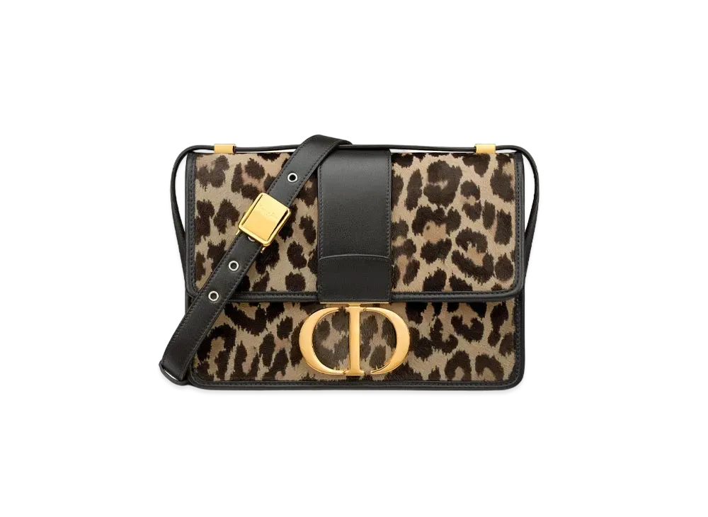 Dior 30 Montaigne Bag Mizza Pony Hair Calfskin "Leopard"
