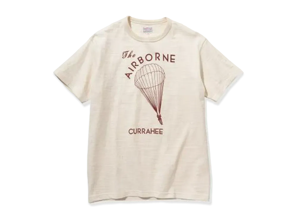 THE REAL McCOY'S AMERICAN ATHLETIC TEE / THE AIRBORNE CURRAHEE "Ecru"