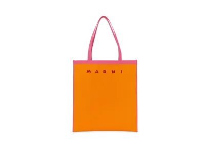 Marni Orange & Pink Jacquard Bag "Light Orange/Fuchsia"