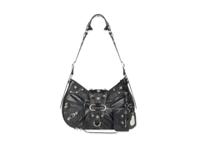 BALENCIAGA Women's Le Cagole Medium Shoulder Bag "Black"