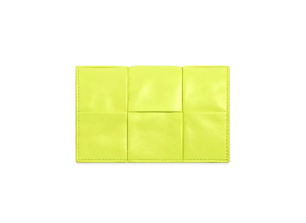 Bottega Veneta Business Card Case "Acid Kiwi"