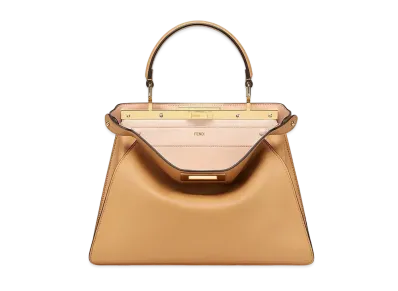 FENDI Peekaboo Iseeu Medium Leather Bag "Beige"