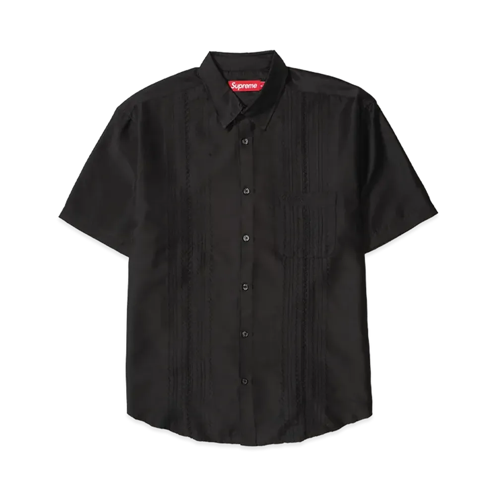 Supreme Pintuck S/S Shirt "Black"
