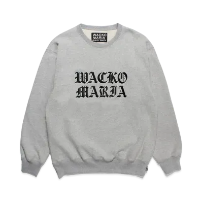 WACKO MARIA Heavy Weight Crew Neck Sweat Shirt "Gray"