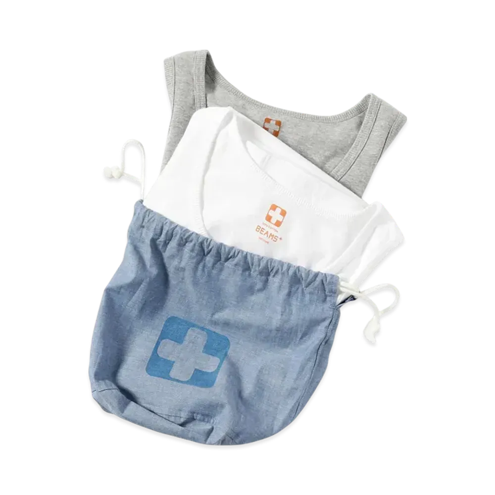 BEAMS 2 Pack Tank Top "White/Gray"