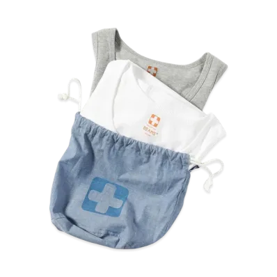 BEAMS 2 Pack Tank Top "White/Gray"