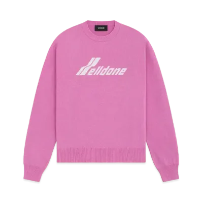 WE11DONE Logo Knit Sweater "Pink"