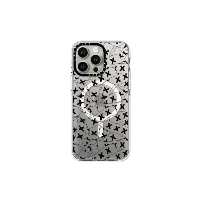 GOD SELECTION XXX x fragment design x CASETiFY Sticker Logo Clear Black Case "Clear"