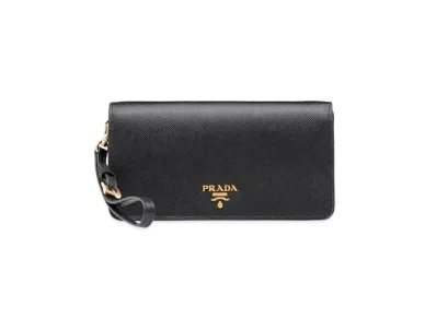 PRADA Saffiano Leather Mini Bag "Black"
