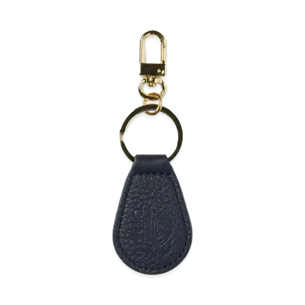 thisisneverthat Leather Keychain "Navy"