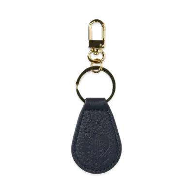 thisisneverthat Leather Keychain "Navy"
